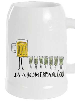 Já a sedm trpaslíků půllitr White