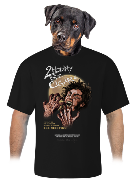 B13: Bez cigára unisex tričko oversized Black