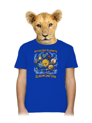 Věk na planetách dětské tričko Royal Blue