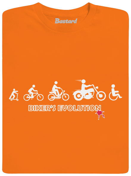Bikers evolution pánské tričko Orange