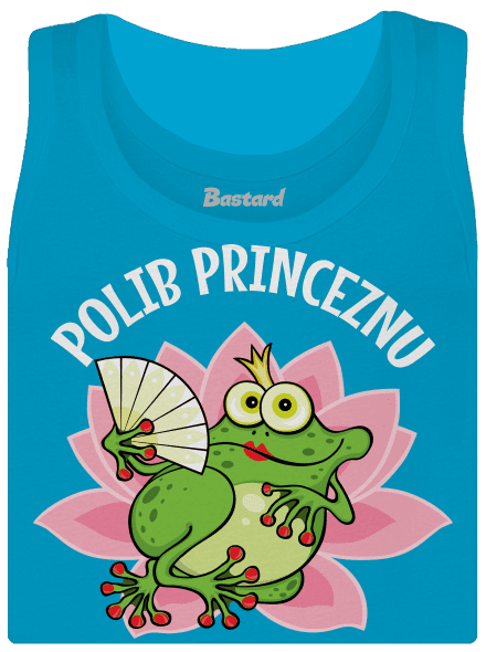 Polib princeznu a prince dámské tílko klasické Blue Atol