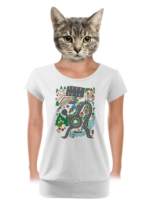 dámské tričko s lemem