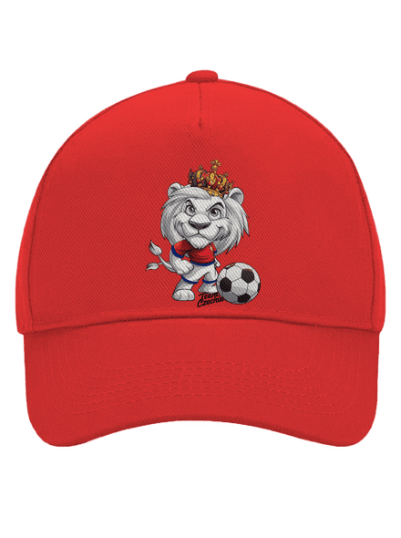 Fotbalový lev kšiltovka baseballka Classic Red