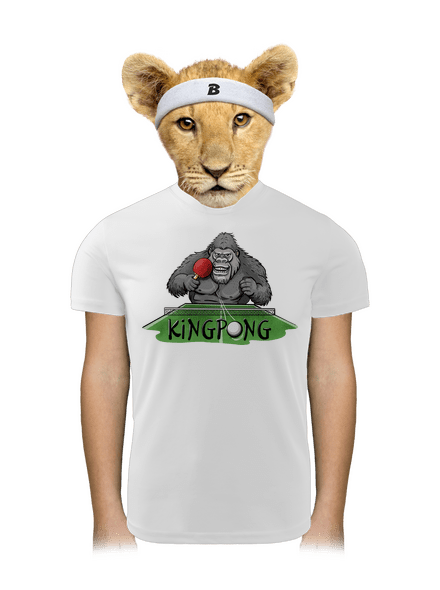 King pong dětské sportovní tričko White