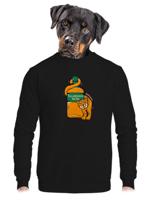 Tullamourek unisex mikina bez kapuce Black