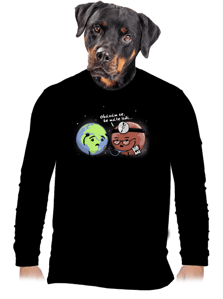 Diagnóza pánské dlouhý rukáv Black