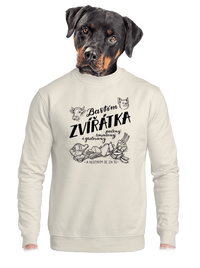 unisex mikina bez kapuce