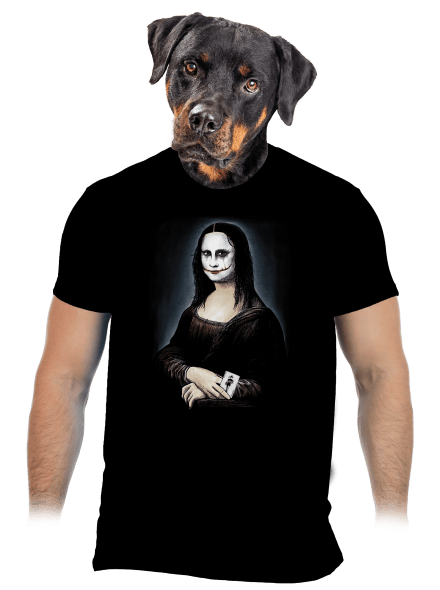 Mona Joker Lisa pánské tričko Black