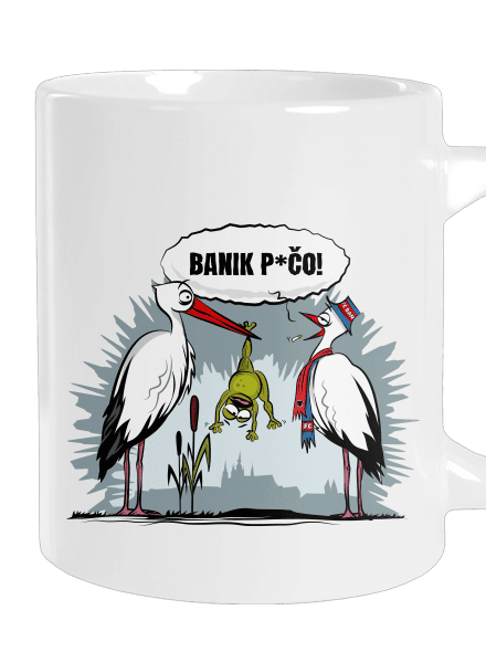Banik p*čo! velký hrnek White