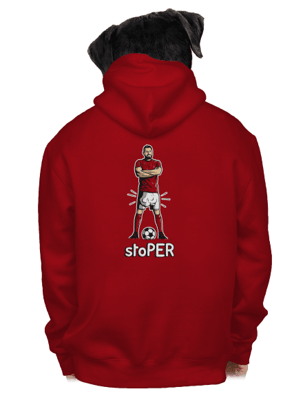 Stoper pánská mikina na zip Red