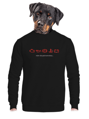 unisex mikina bez kapuce