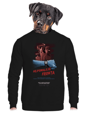 unisex mikina bez kapuce