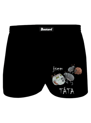 Jsem táta a máma pánské trenky Black