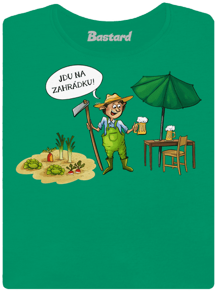 Jdu na zahrádku dámské tričko Kelly Green Mal