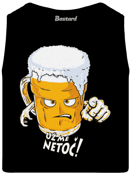 Netoč mě pánské tílko Black