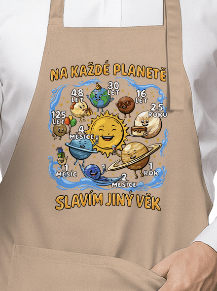 Věk na planetách zástěra Rope