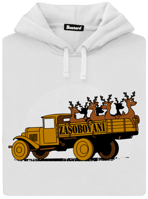 Zásobování dámská mikina klokanka White