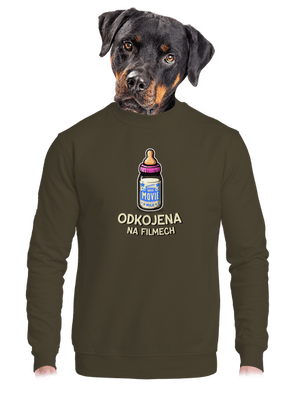 unisex mikina bez kapuce