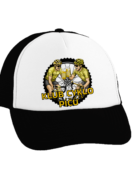 Klub cyklo píčů kšiltovka truckerka Black cap