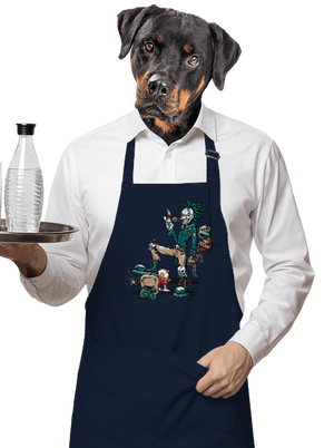 Evil Clown zástěra Navy