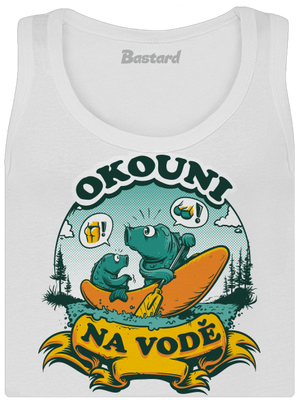 Okouni na vodě dámské tílko klasické White