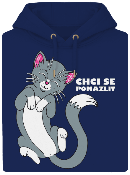 Chci se pomazlit unisex mikina premium Navy