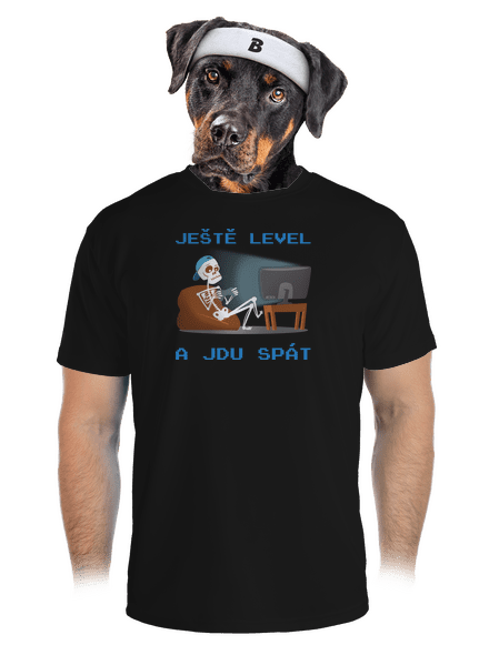 Ještě level pánské sportovní tričko Black