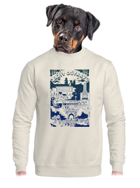 unisex mikina bez kapuce