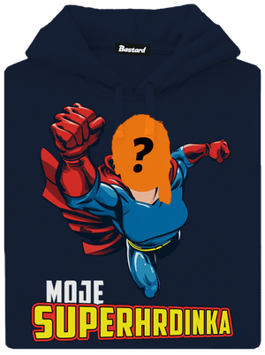 Moje superhrdinka pánská mikina klokanka Navy