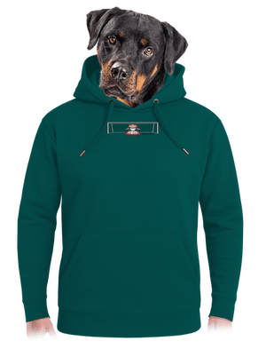 Gólmanka unisex mikina premium Emerald Green