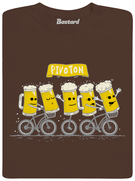 Pivoton pánské tričko Brown