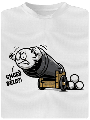 Chceš dělo? pánské sportovní tričko White