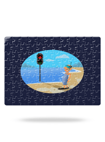 Bezpečné plavání puzzle White