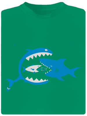 Rybky dětské sportovní tričko Kelly Green Mal