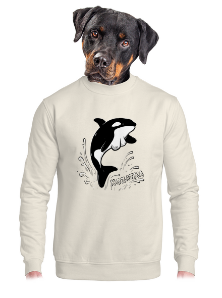 Kozatka unisex mikina bez kapuce Off White