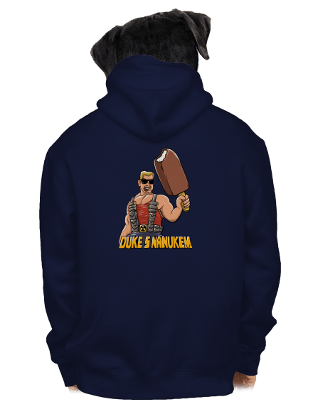 Duke s nanukem pánská mikina na zip Navy