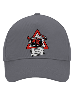 Řidič kamionu kšiltovka baseballka Graphite grey