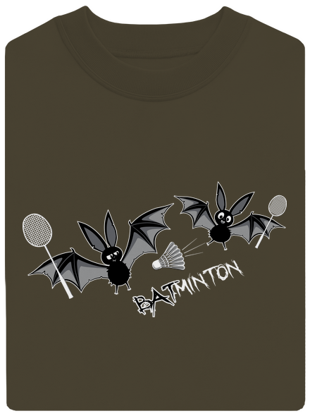 Batminton unisex mikina bez kapuce Urban Khaki
