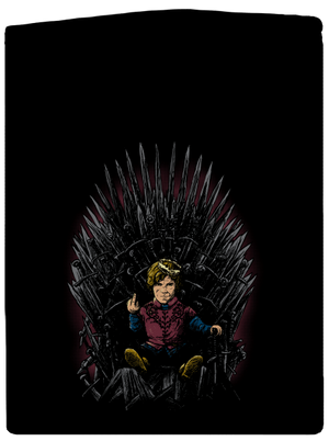 Tyrion na trůnu pánská mikina na zip Black
