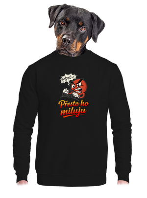 unisex mikina bez kapuce