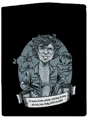 B14: Léto s kovbojem dámská mikina na zip Black