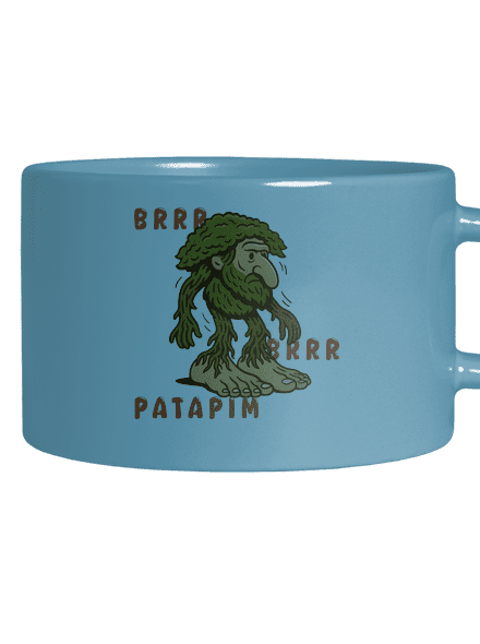 Brrr Brrr Patapim – Italian Brainrot hrnek makronka Blue Macaron