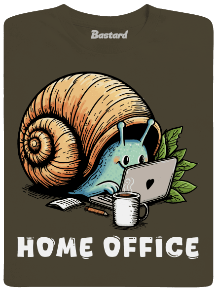 Šnekův home office pánské tričko Urban Khaki