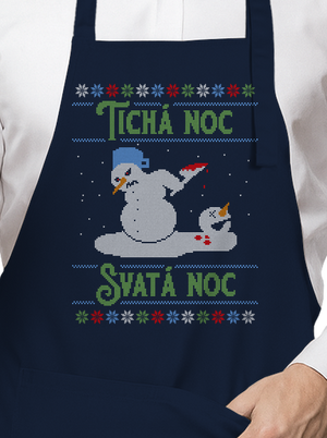 Vánoční koleda zástěra Navy