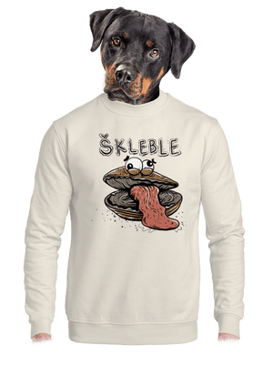 unisex mikina bez kapuce