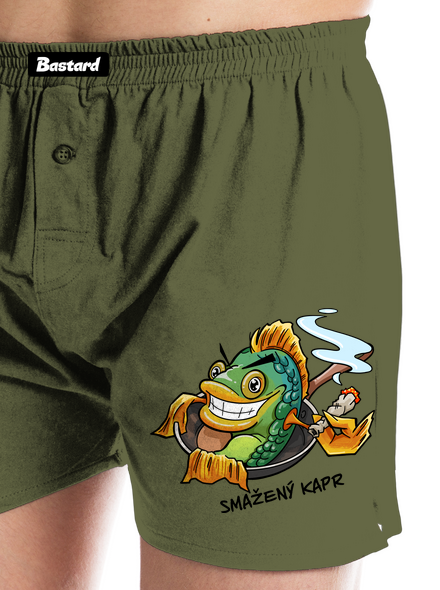 Smažený kapr pánské trenky Khaki