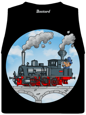 Kouř z komína dámské tílko volné Black