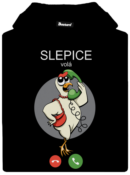 Slepice volá dámská mikina klokanka Black