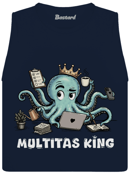 Multitas king dámské tílko volné Navy