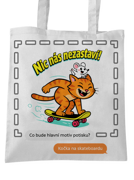 Vlastní AI obrázek taška White